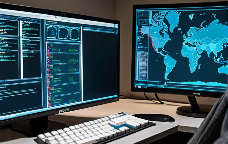 **
A person studying in a virtual lab environment, working on a simulated cybersecurity scenario with tools like Metasploit, Wireshark, and Nmap displayed on the screen. Focus on the practical application of cybersecurity skills.
**